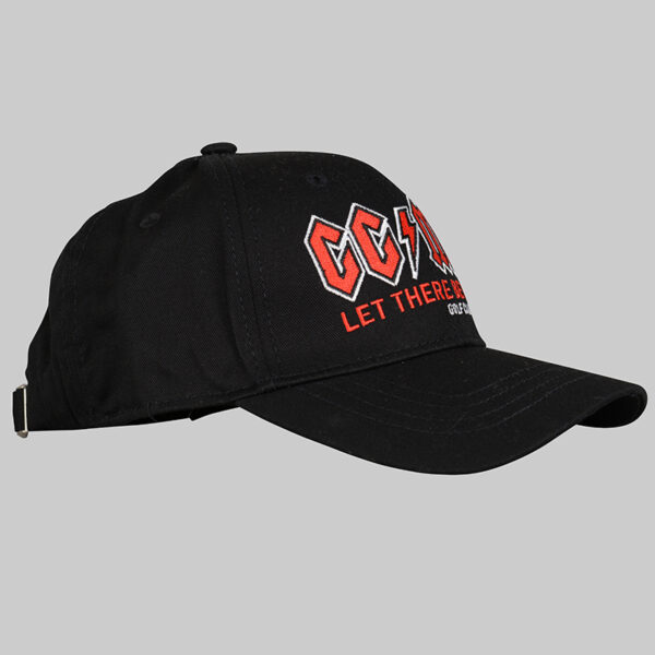 Casquette noire type AC/DC golf clubmakers